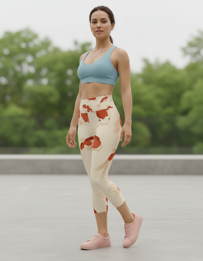 Burnt Sienna Eclipse Capri Yoga Leggings capri yoga leggings