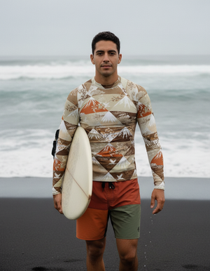 Amber Haze Zenith Rash Guard Men's Rashguard — Dripper