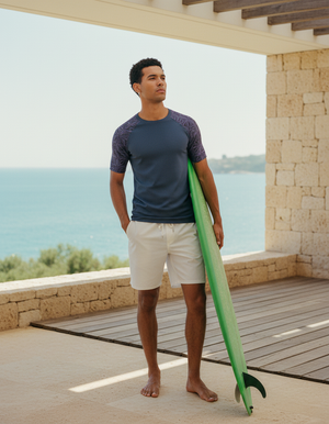 Men's Rhodonite Chord men's short-sleeve rashguards