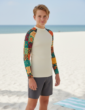 Angora Pulse Youth Rash Guard Youth Rash Guard — Dripper