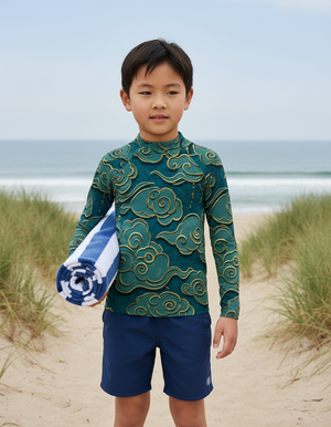Alexandrite Zephyr Kids Rash Guard Kids Rash Guard — Dripper