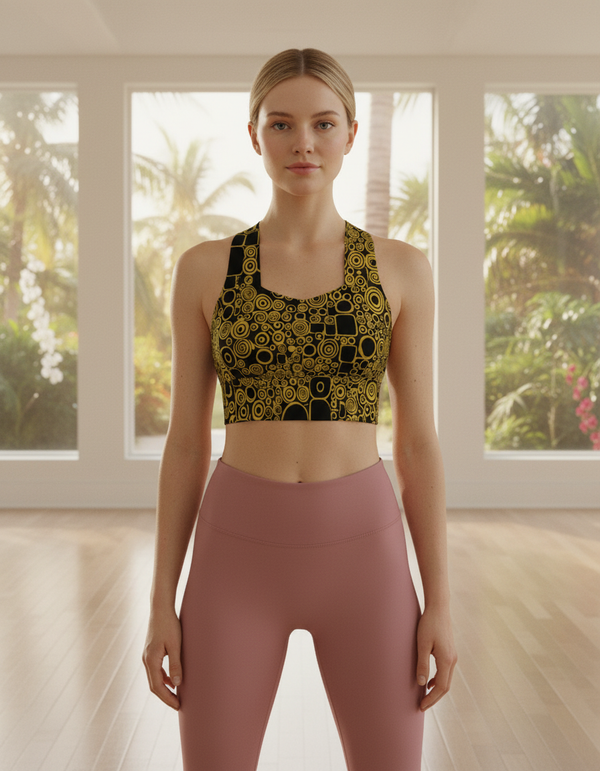 Klimt Collection longline sports bras