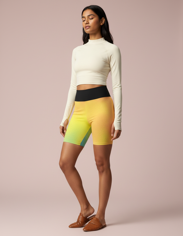 Ice-dye Collection Yoga Shorts yoga shorts