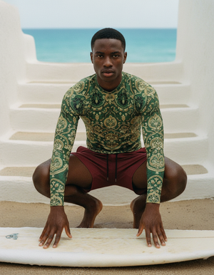 Men's Sycamore Rangoli men's short-sleeve rashguards
