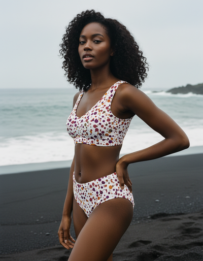 Dusty Rose Nimbus high-waisted bikini