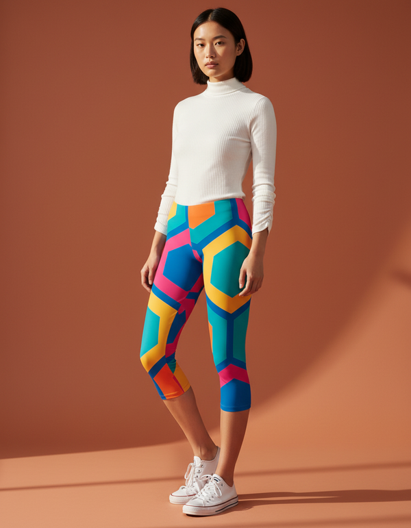 Sakura Capri Leggings Capri Leggings — Dripper