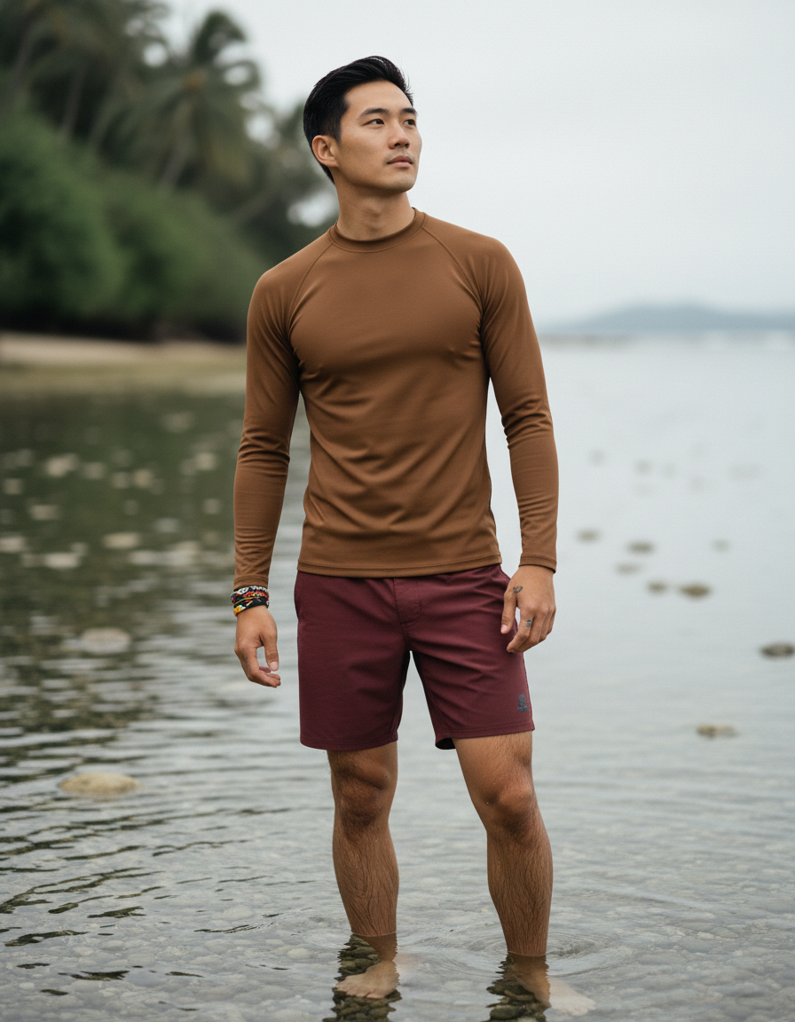 Men's Tobacco men's rashguards