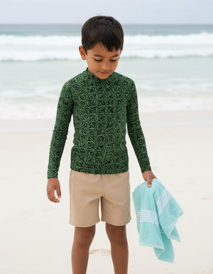 Kids Runway Emerald Chord kids rashguards