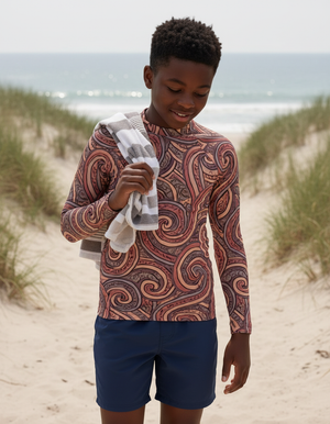 Tea Rose Spectrum Youth Rash Guard Youth Rash Guard — Dripper