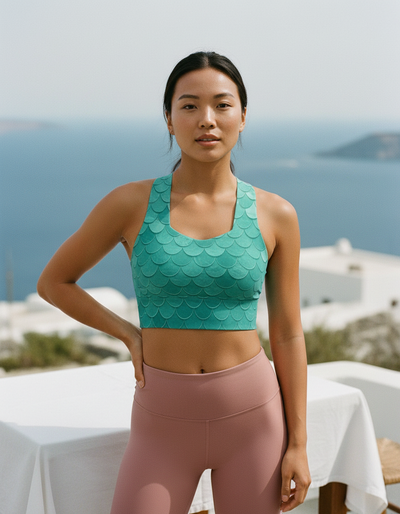 Coral Longline Sports Bra longline sports bra