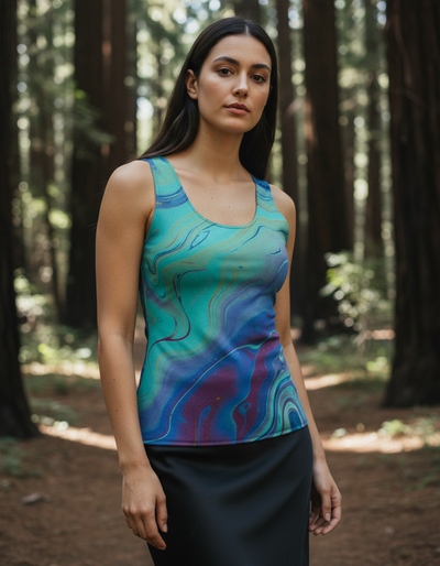 Women's Blue Aura Euphoria Tank Top tank top