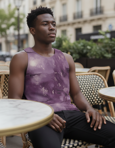 Men's Burnished Lilac Nebula Tank Top tank top
