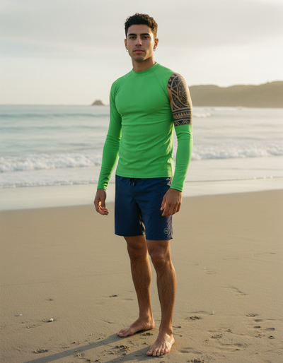 Men's Screaming Green rash guard