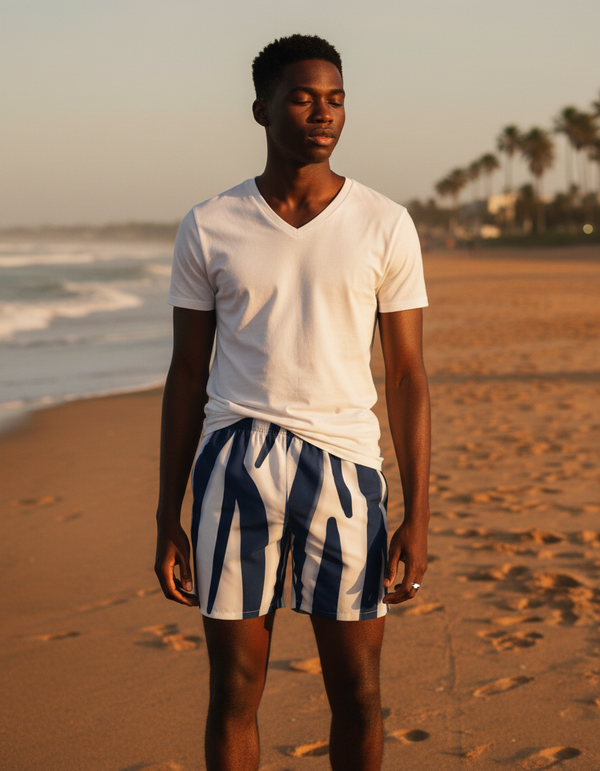 Men's Zebra Patterns Swim Trunks