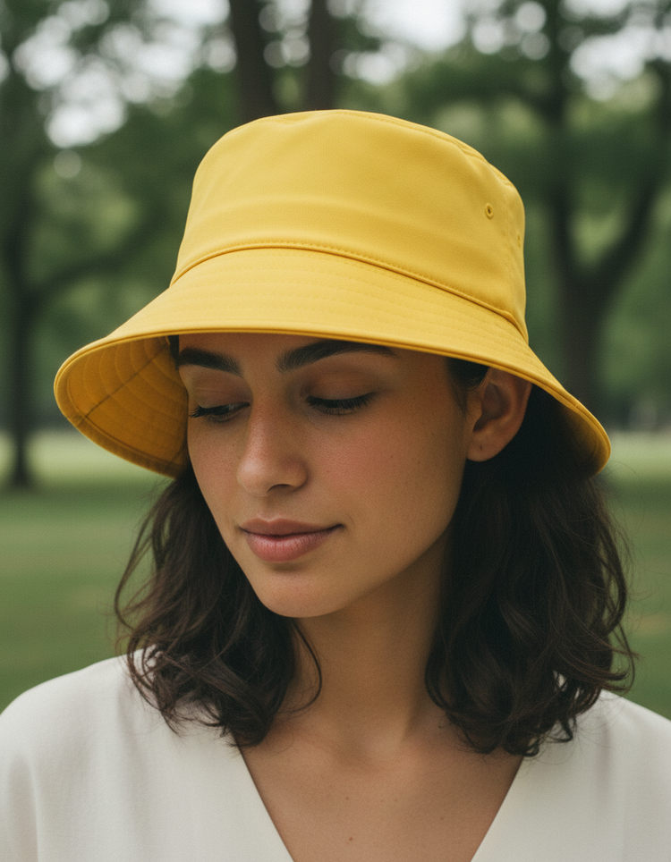 Bauhaus Yellow Bucket Hat Bucket Hat — Dripper