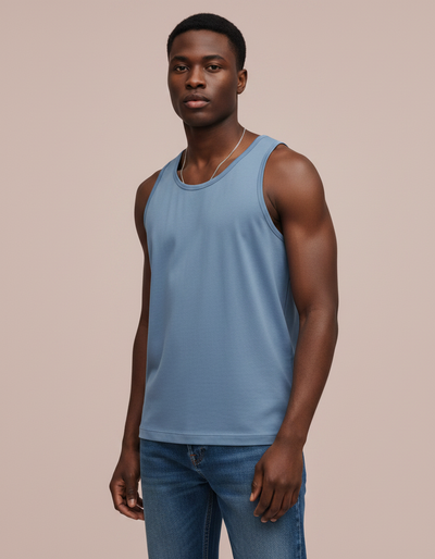 Men's Blue Aura Tank Top tank top