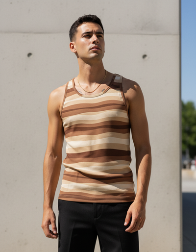Men's Coffee Bean Prism Tank Top tank top