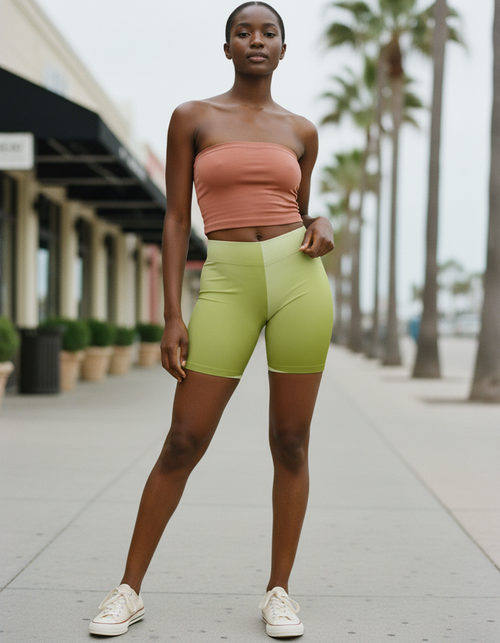 Runway Chartreuse Elysium Short Shorts Short Shorts — Dripper