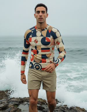 Amaranth Form Rash Guard Men's Rashguard — Dripper