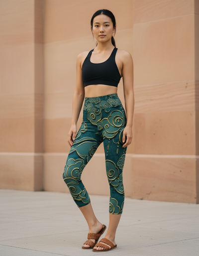 Alexandrite Zephyr Capri Yoga Leggings capri yoga leggings