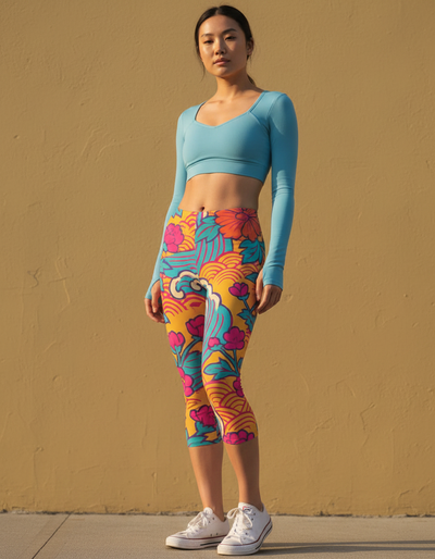 Sakura Capri Leggings capri leggings