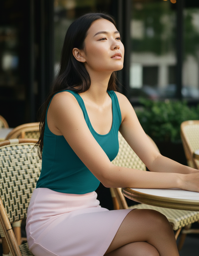 Women's Peacock Blue Tank Top tank top