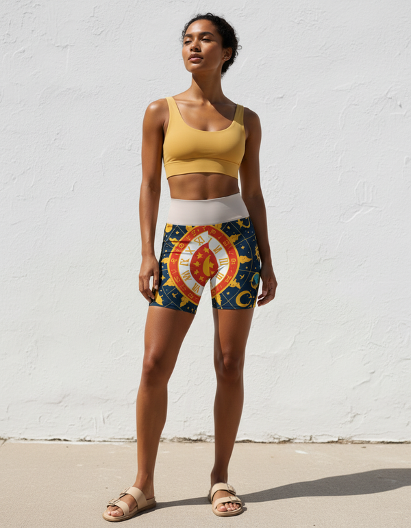 Celestial Vibe Stellar Yoga Shorts
