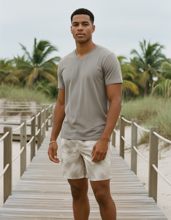 Men's Ice-Dye Swim Trunks