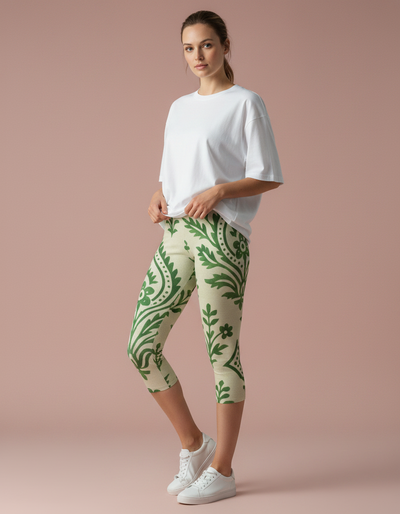Runway Emerald Pavitra Capri Leggings capri leggings