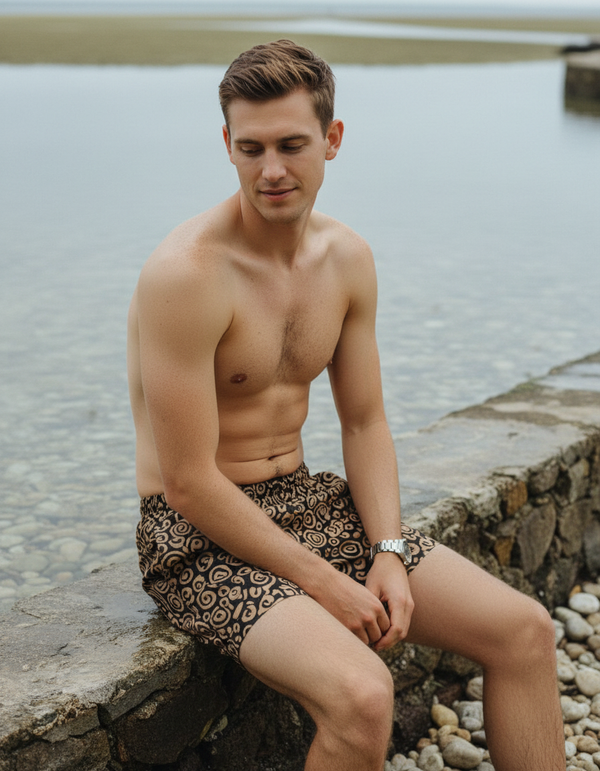 Men's Batik Collection Swim Trunks