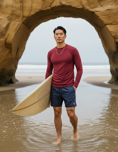 Men's Cranberry rash guard