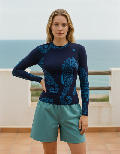 Women's Marina Abyss rash guard