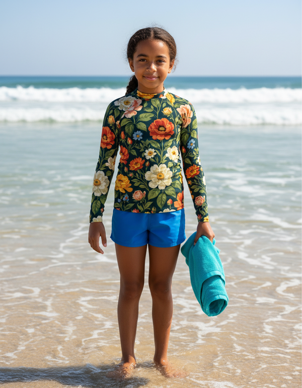 Youth Renoir Garden Palette Rash Guard