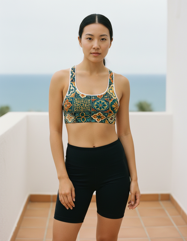 Zellige Longline Sports Bra Classic longline sports bras