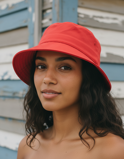 Bauhaus Red Bucket Hat bucket hat