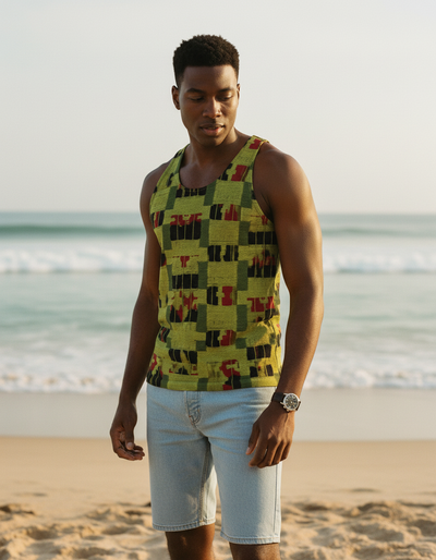 Men's Runway Chartreuse Nia Tank Top tank top