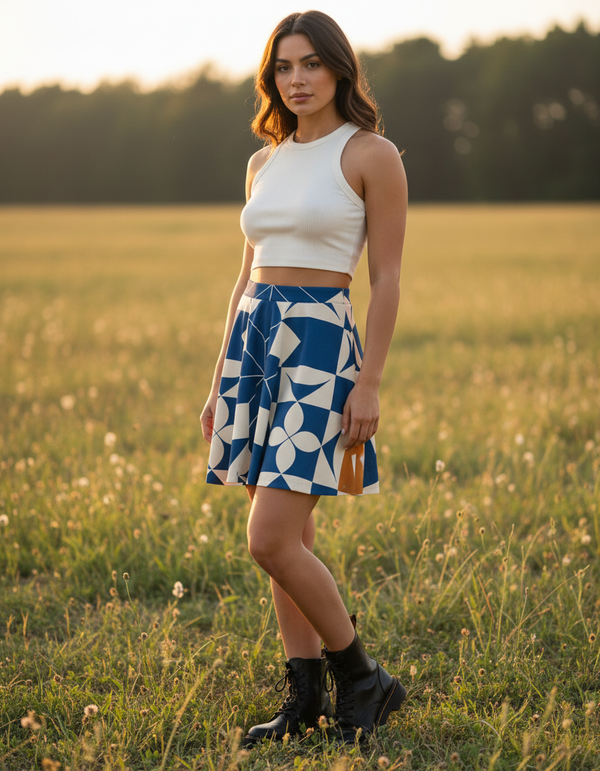 Mosaic Skater Skirt bikini — Dripper