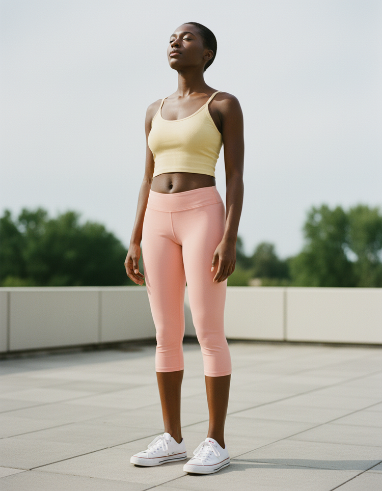 Melon Leggings Capri Leggings — Dripper