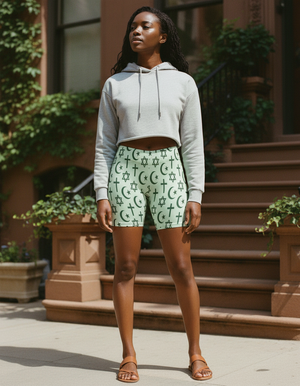 Women's Abrahamic Symbols Short Shorts