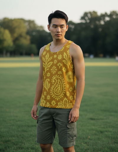 Men's Lemon Yellow Tantra Tank Top tank top