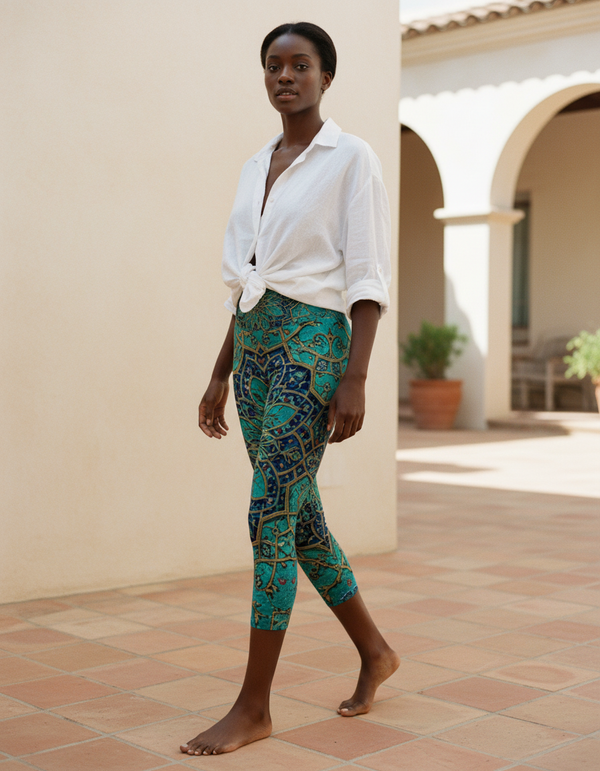 Ottoman Collection capri yoga leggings