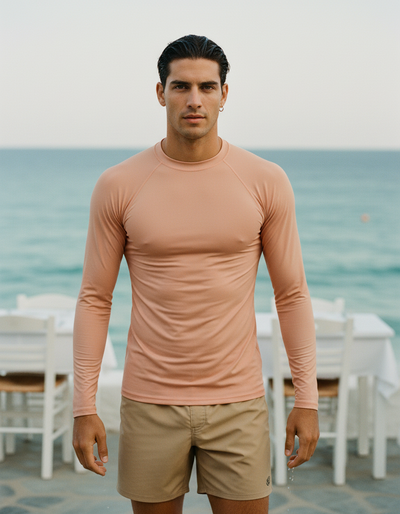 Men's Apricot rash guard