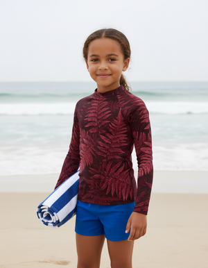 Kids Amaranth Emerald kids rashguards