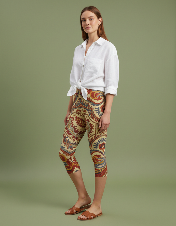 Zarafshan capri leggings