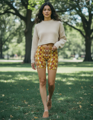 Women's African Kente Short Shorts