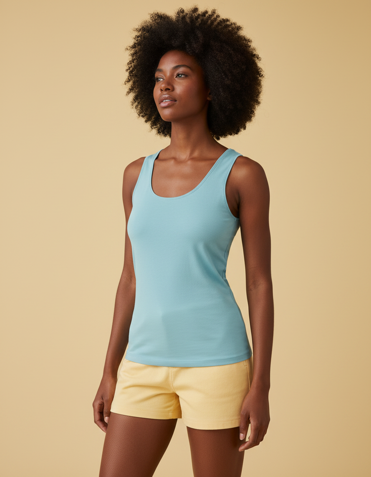 Powder Blue Tank Top Women's Tank Top — Dripper