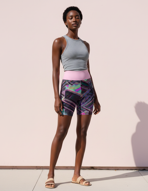 Nebula Yoga Shorts Yoga Shorts — Dripper