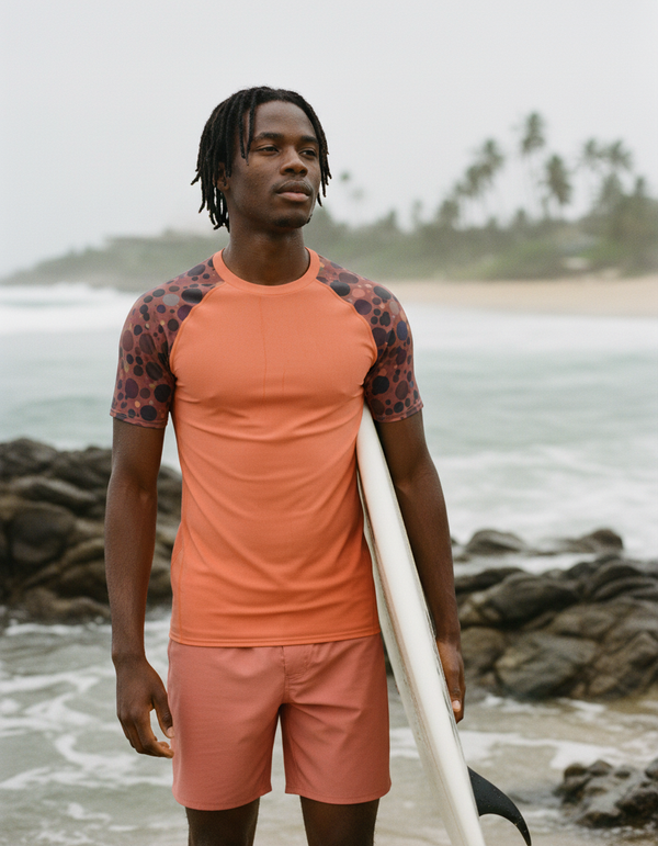 Men's Polka Dot Rash Guard