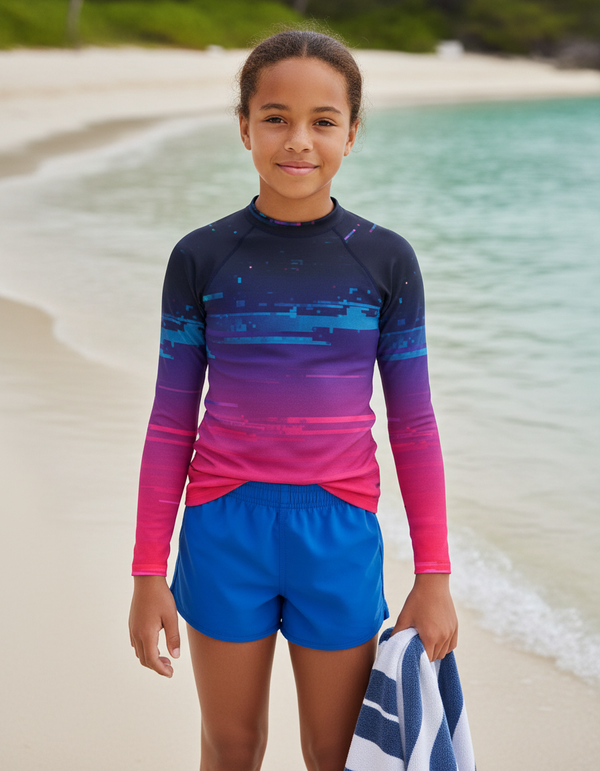 Glitch Collection youth rashguards