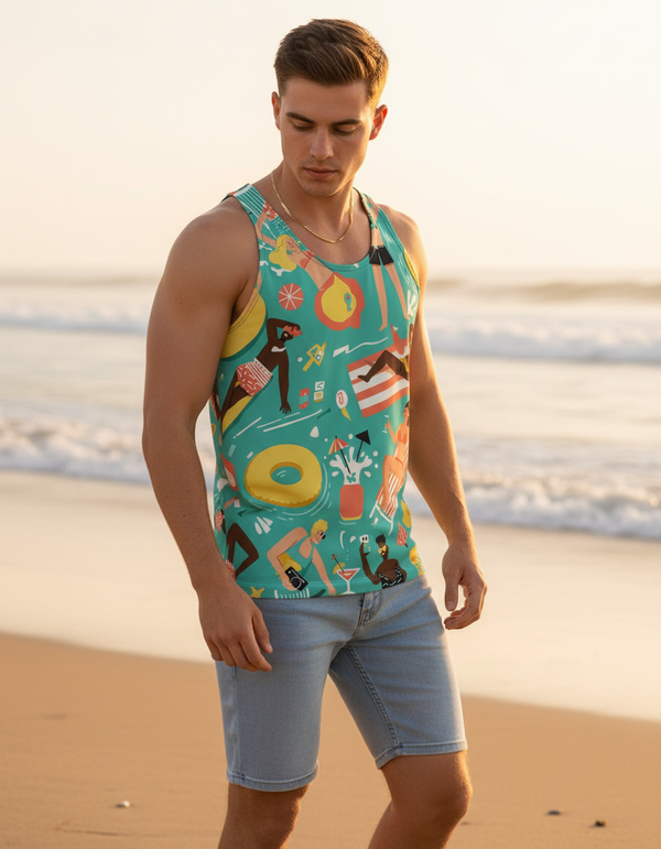 Splash Tank Top Men's Tank Top — Dripper